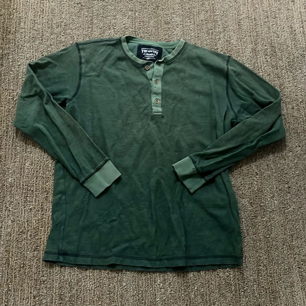 Men’s Green Henley